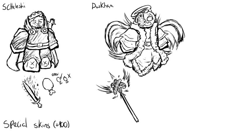 Shed and dusekkar extra level 100 skins.