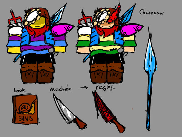 My second "commission". Frisk slashee, from undertale.