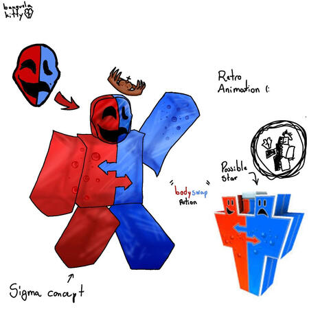First bodyswap noli concept art. His best drawing is already on the page.